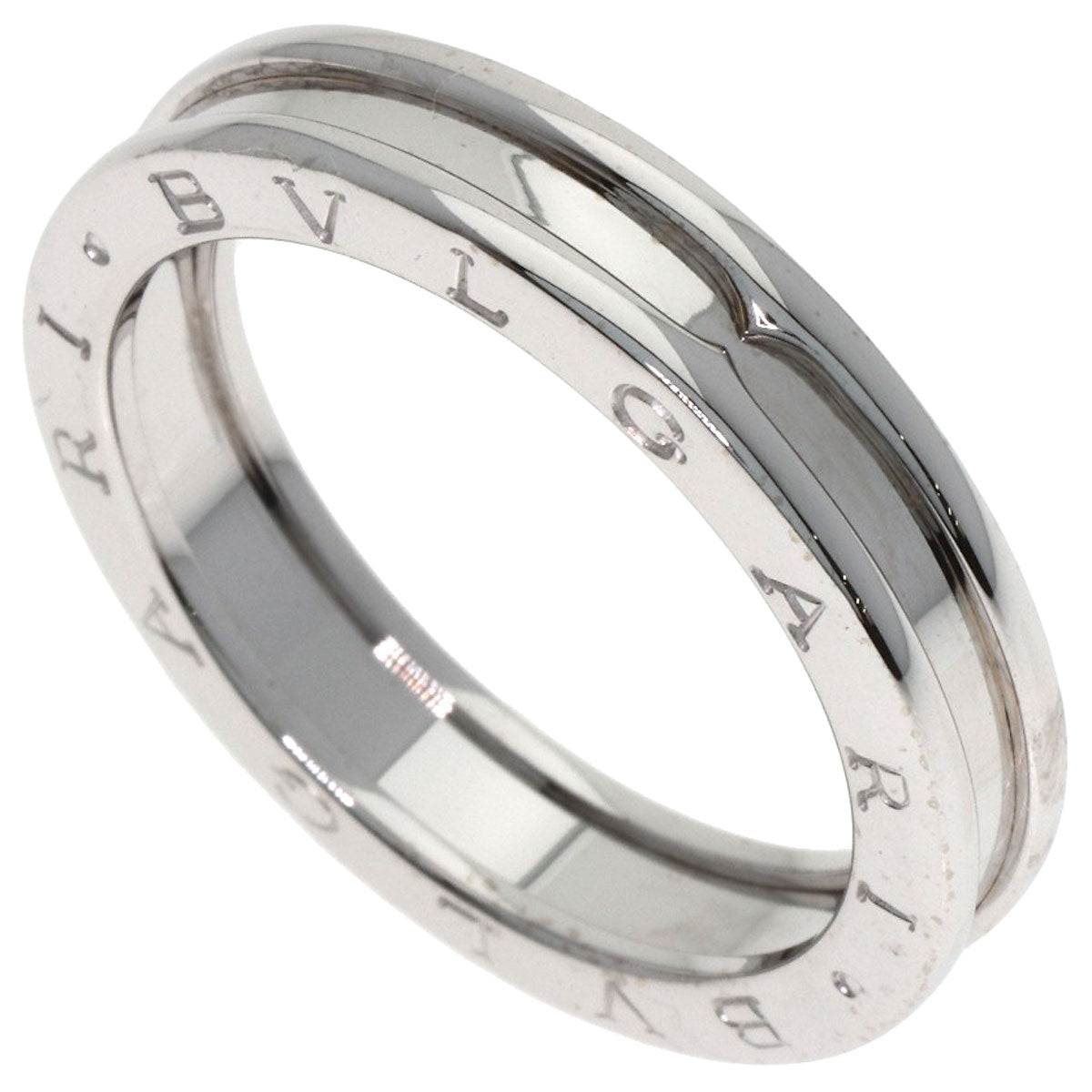BVLGARI B.zero1 1 band #65 Ring K18 White Gold mens [Used]