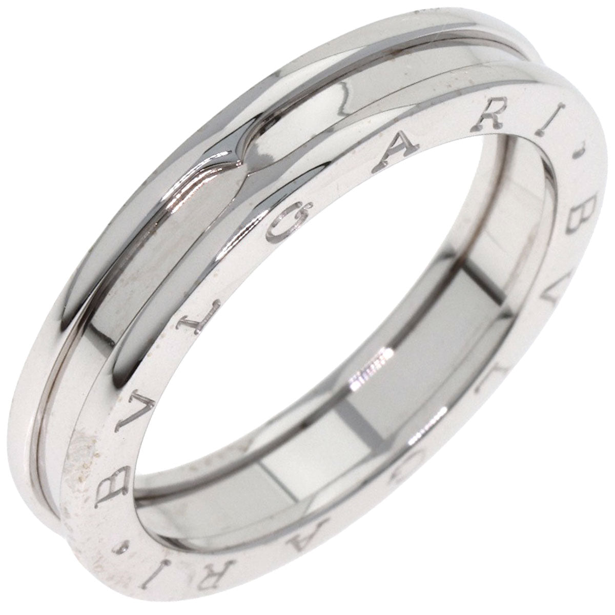 BVLGARI B.zero1 1 band #65 Ring K18 White Gold mens [Used]