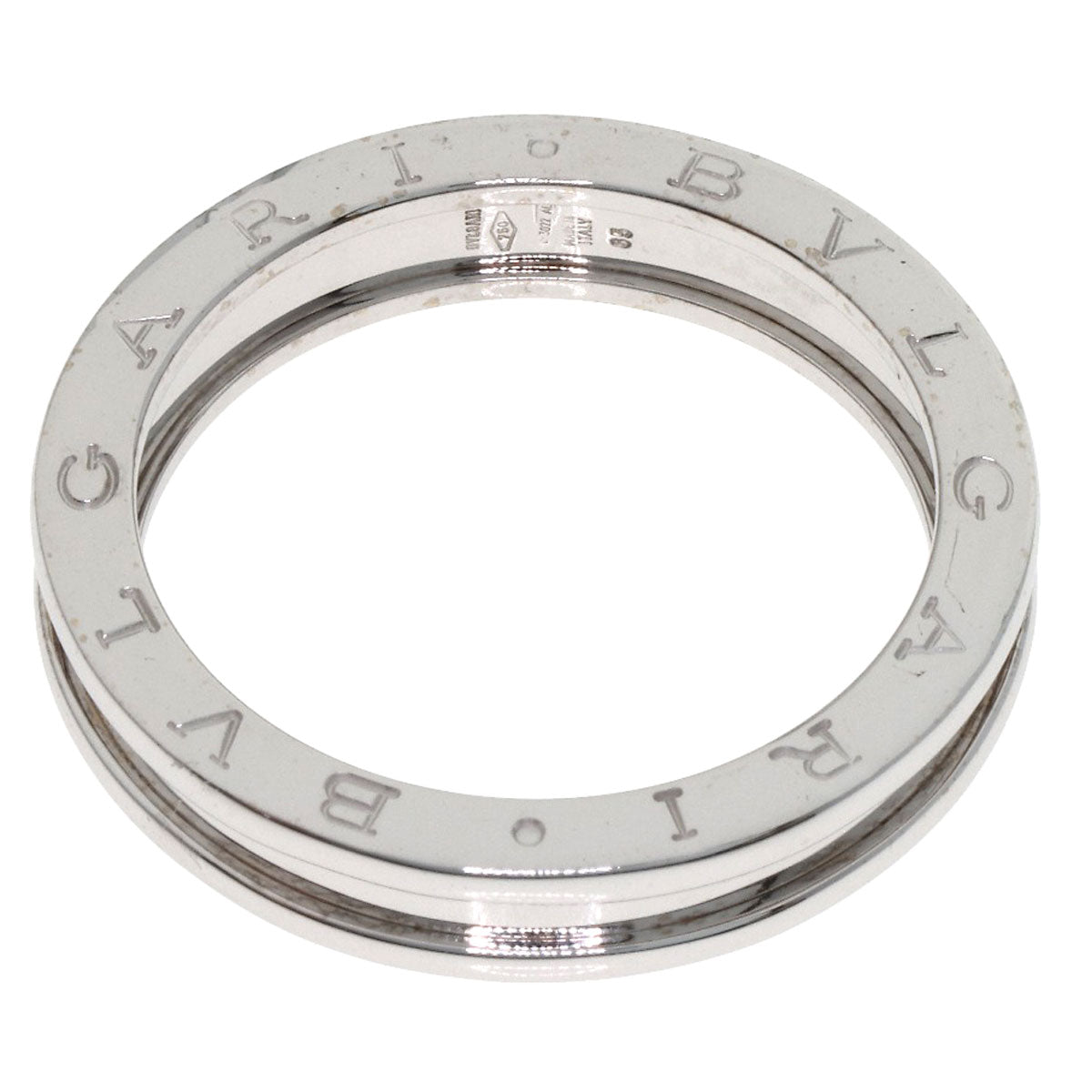 BVLGARI B.zero1 1 band #65 Ring K18 White Gold mens [Used]