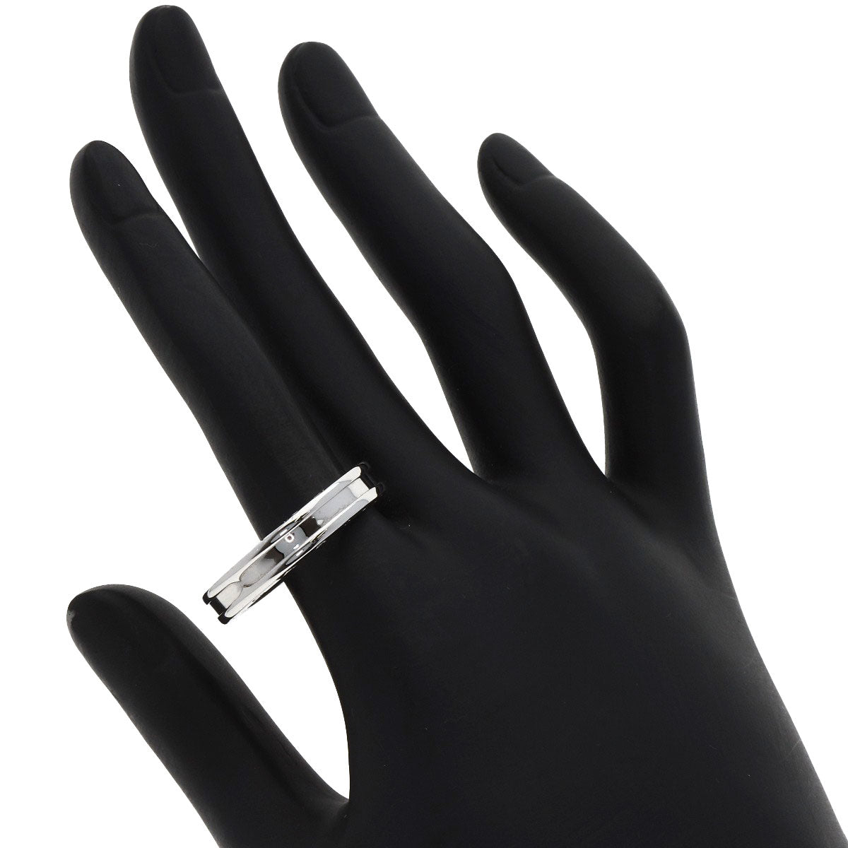 BVLGARI B.zero1 1 band #65 Ring K18 White Gold mens [Used]