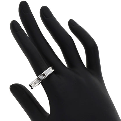 BVLGARI B.zero1 1 band #65 Ring K18 White Gold mens [Used]
