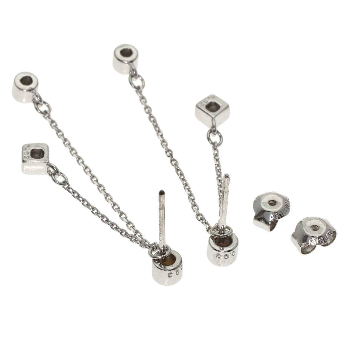TASAKI Diamond earring K18 White Gold Ladies [Used]