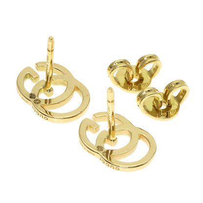 GUCCI GG Running Studs earring K18 Yellow Gold Ladies [Used]