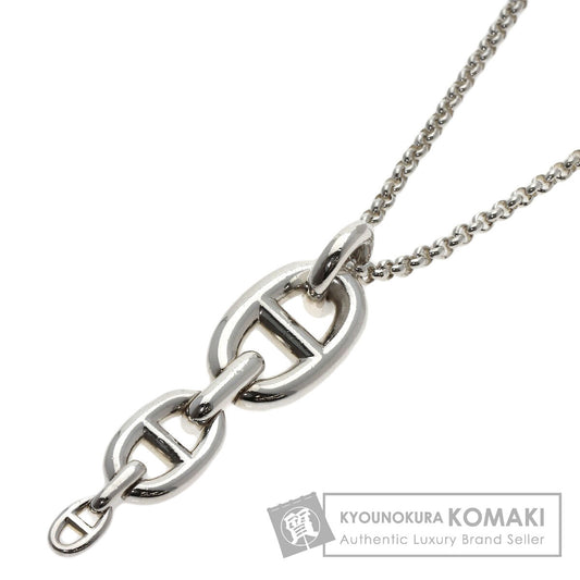 HERMES Shane Dunkle Enchainée Necklace Silver Ladies [Used]