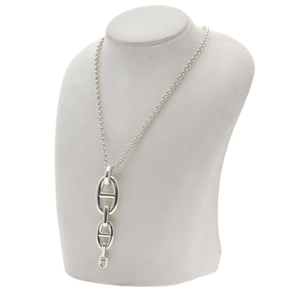 HERMES Shane Dunkle Enchainée Necklace Silver Ladies [Used]