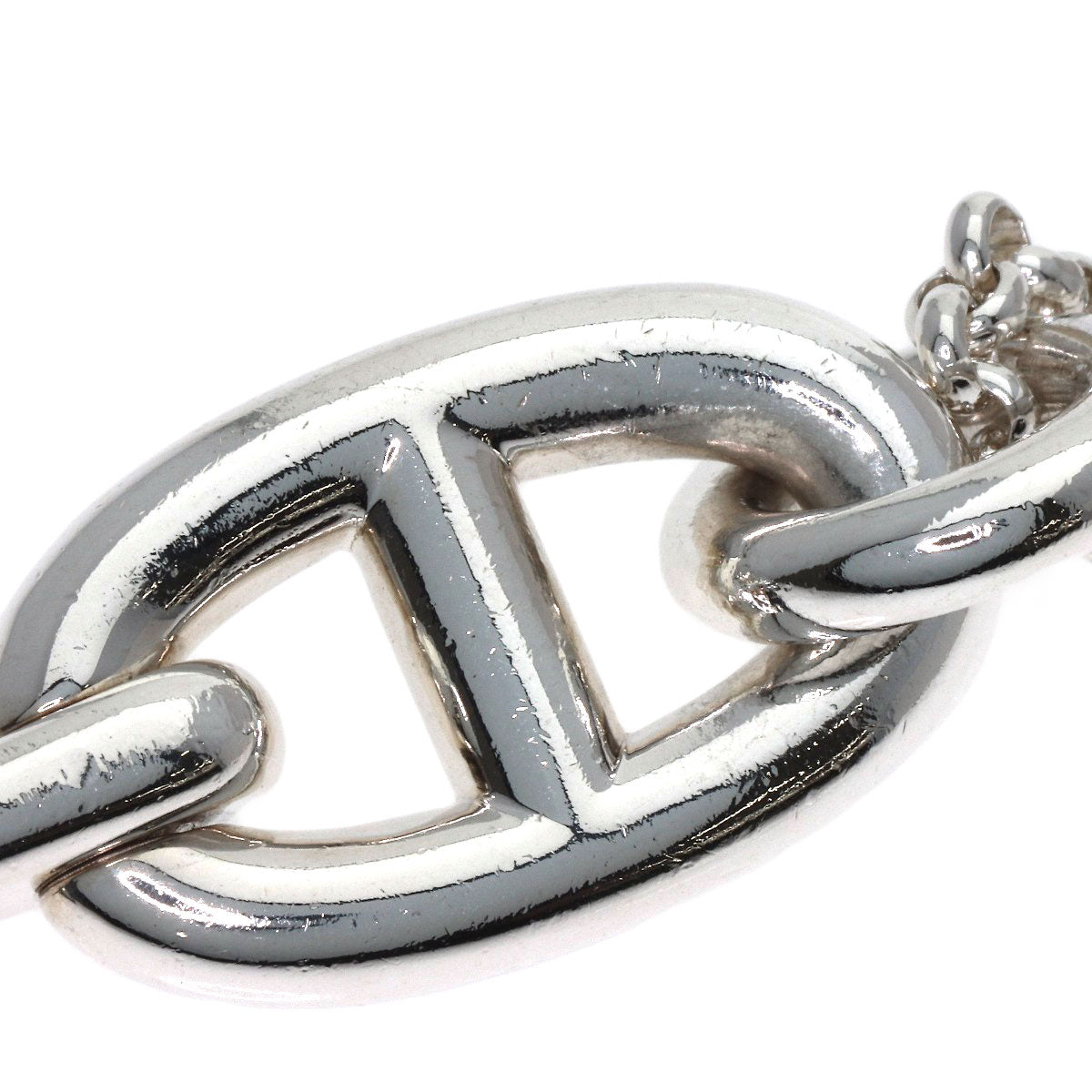 HERMES Shane Dunkle Enchainée Necklace Silver Ladies [Used]