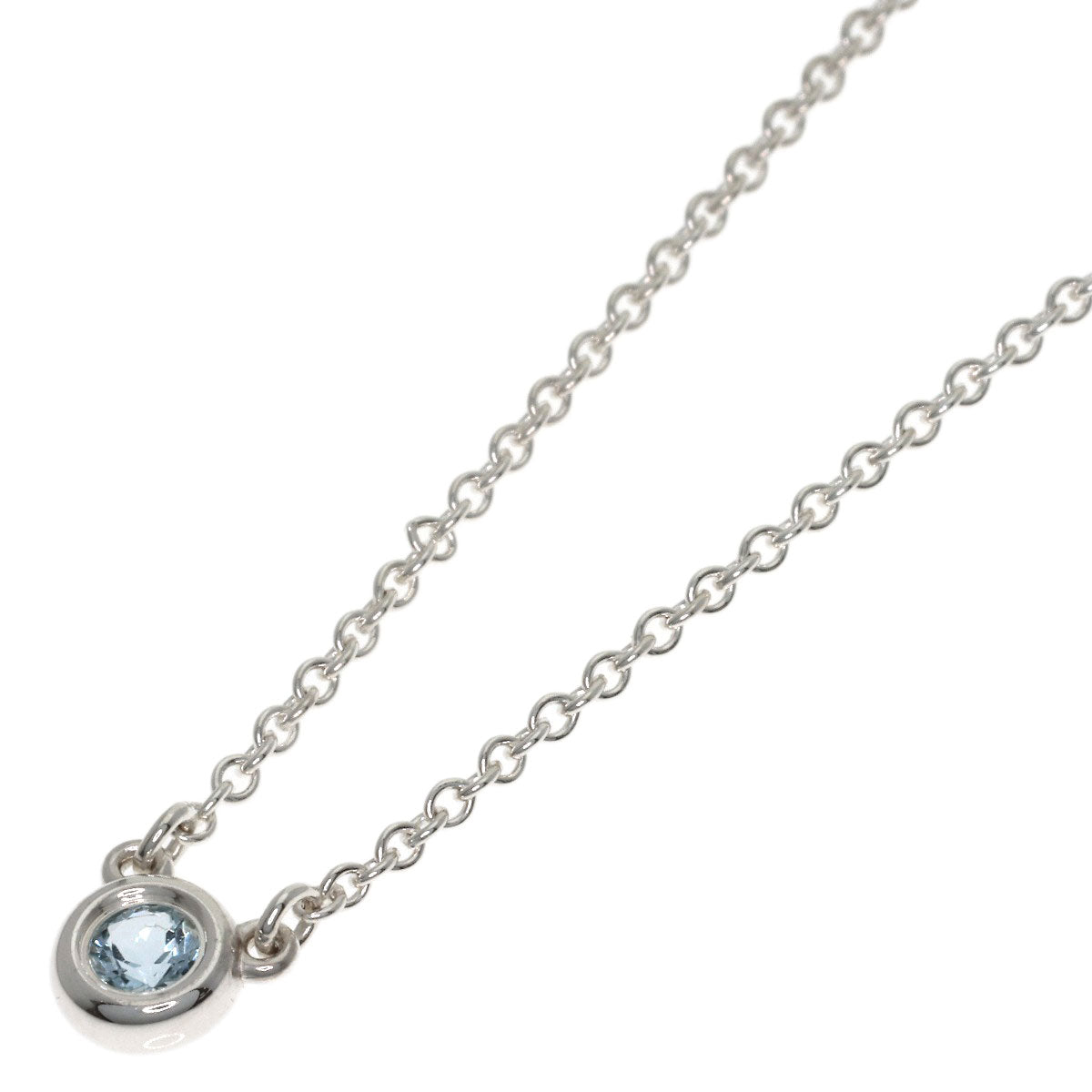 TIFFANY&Co. By The Yard Aquamarine Necklace Silver Ladies [Used]