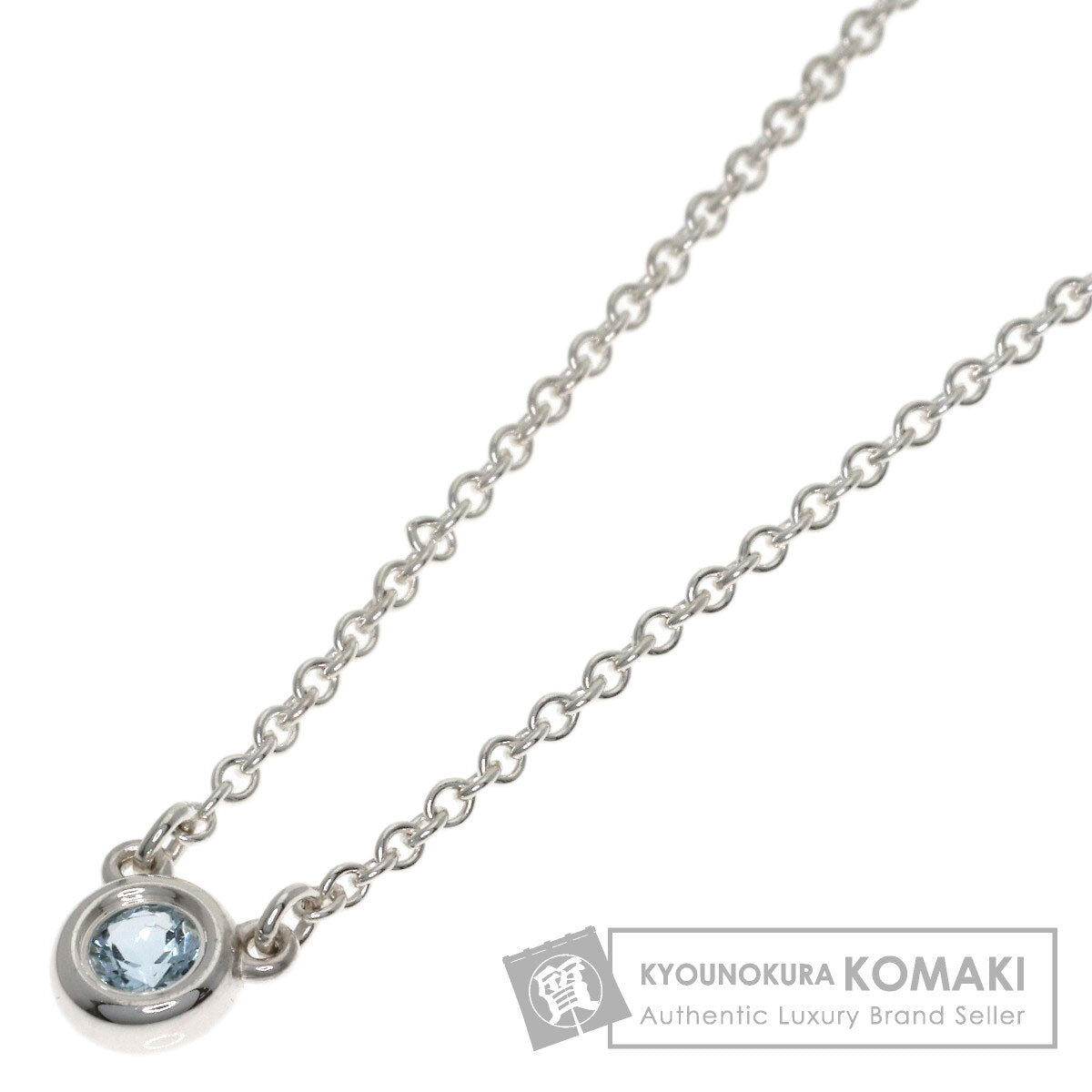 TIFFANY&Co. By The Yard Aquamarine Necklace Silver Ladies [Used]