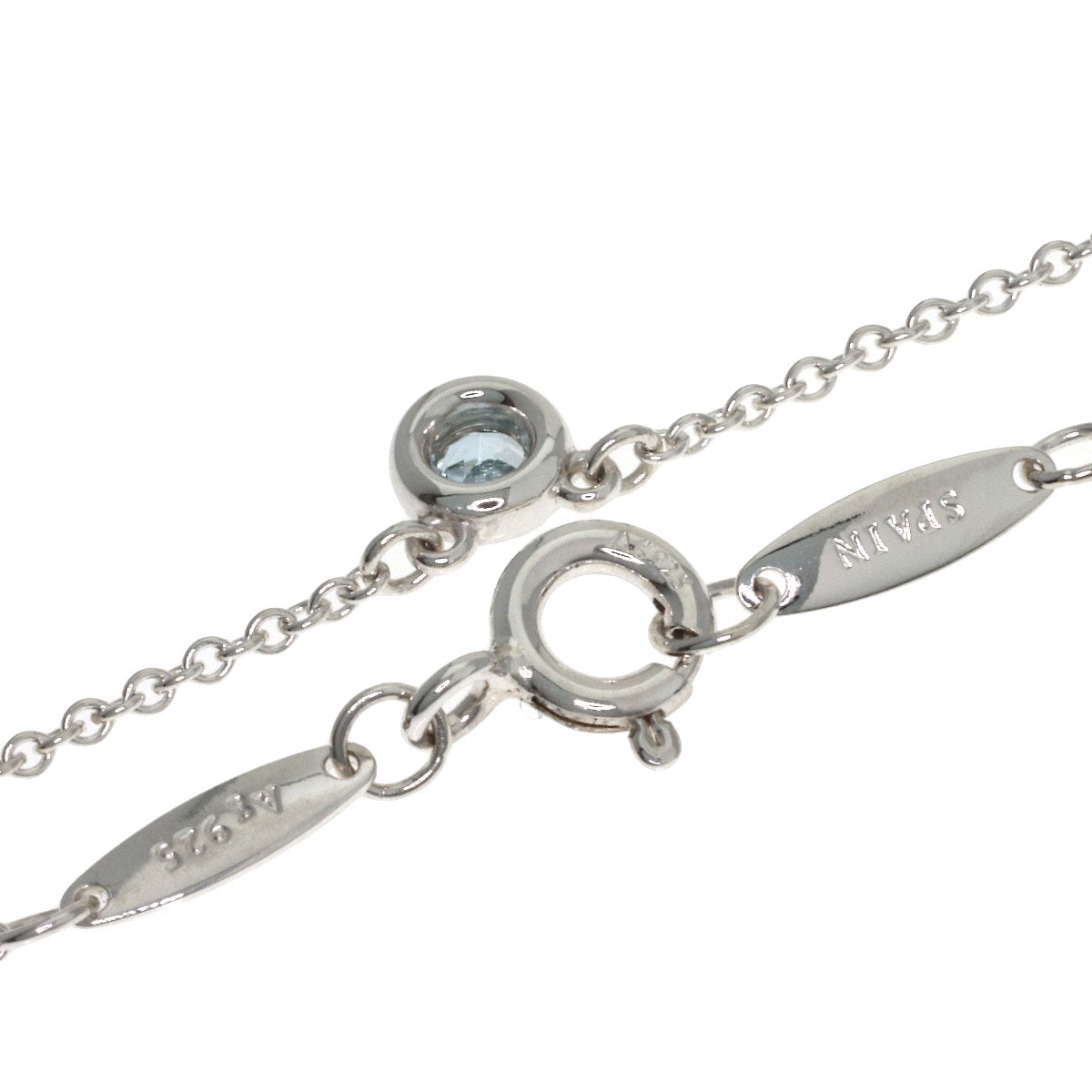 TIFFANY&Co. By The Yard Aquamarine Necklace Silver Ladies [Used]