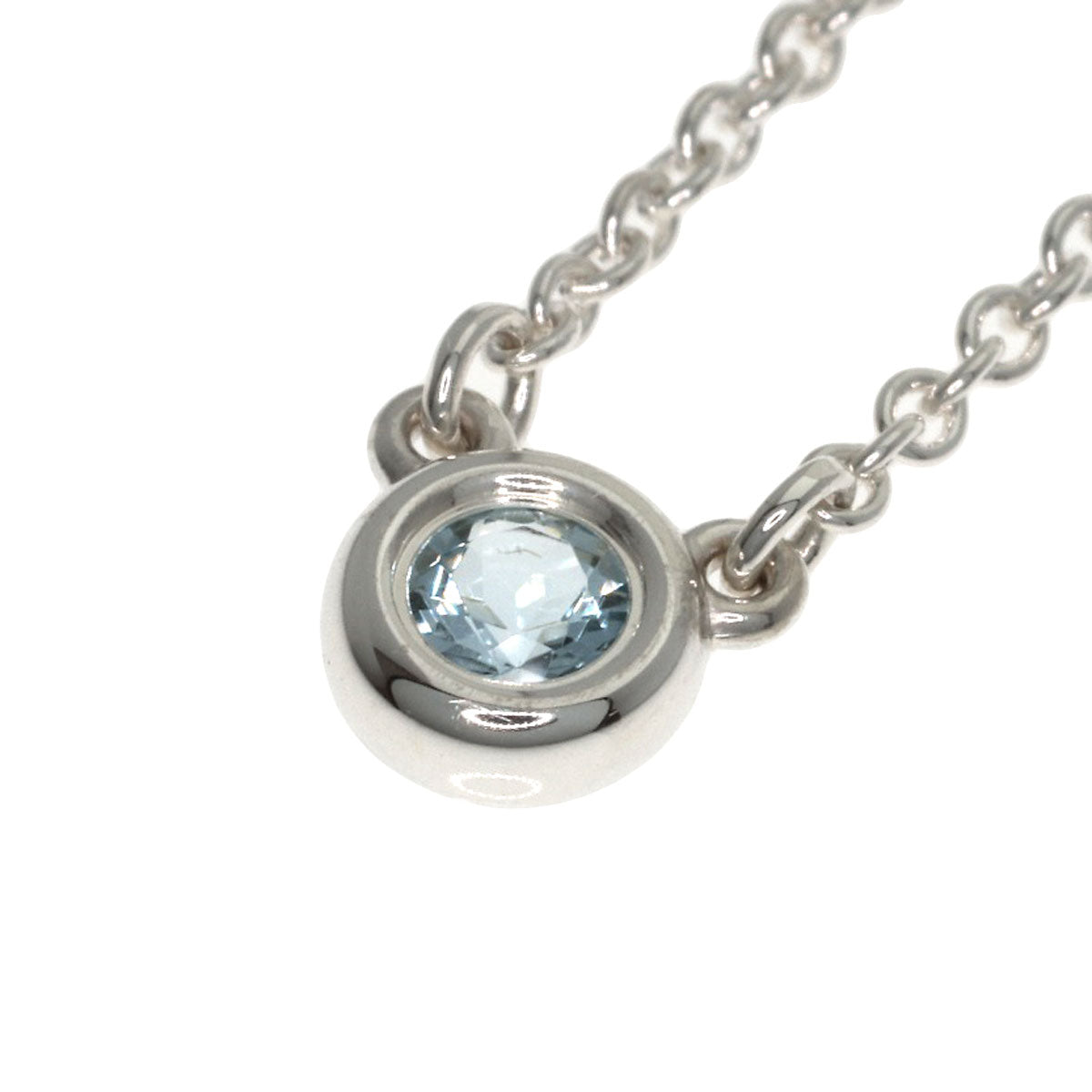 TIFFANY&Co. By The Yard Aquamarine Necklace Silver Ladies [Used]
