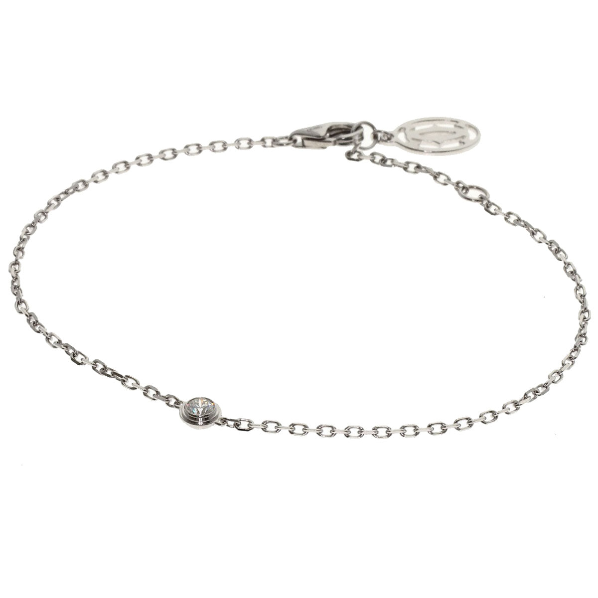 CARTIER Damour Diamantleger SM Diamond Bracelet K18 White Gold Ladies [Used]