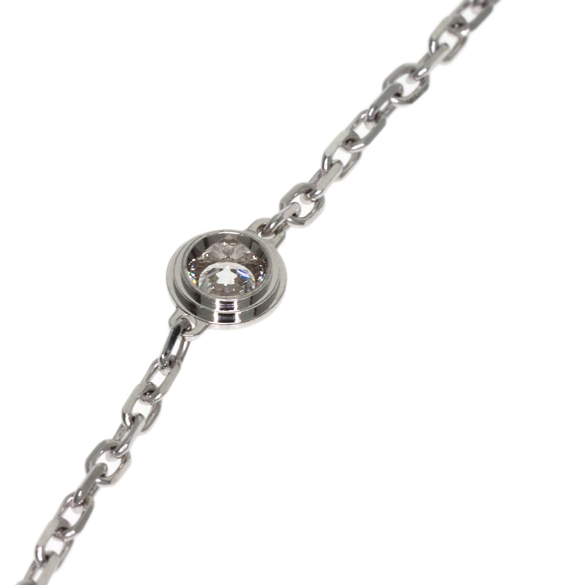 CARTIER Damour Diamantleger SM Diamond Bracelet K18 White Gold Ladies [Used]