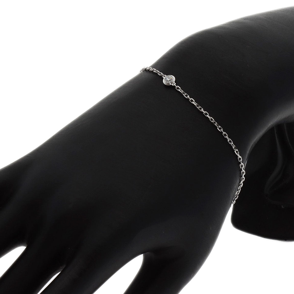 CARTIER Damour Diamantleger SM Diamond Bracelet K18 White Gold Ladies [Used]