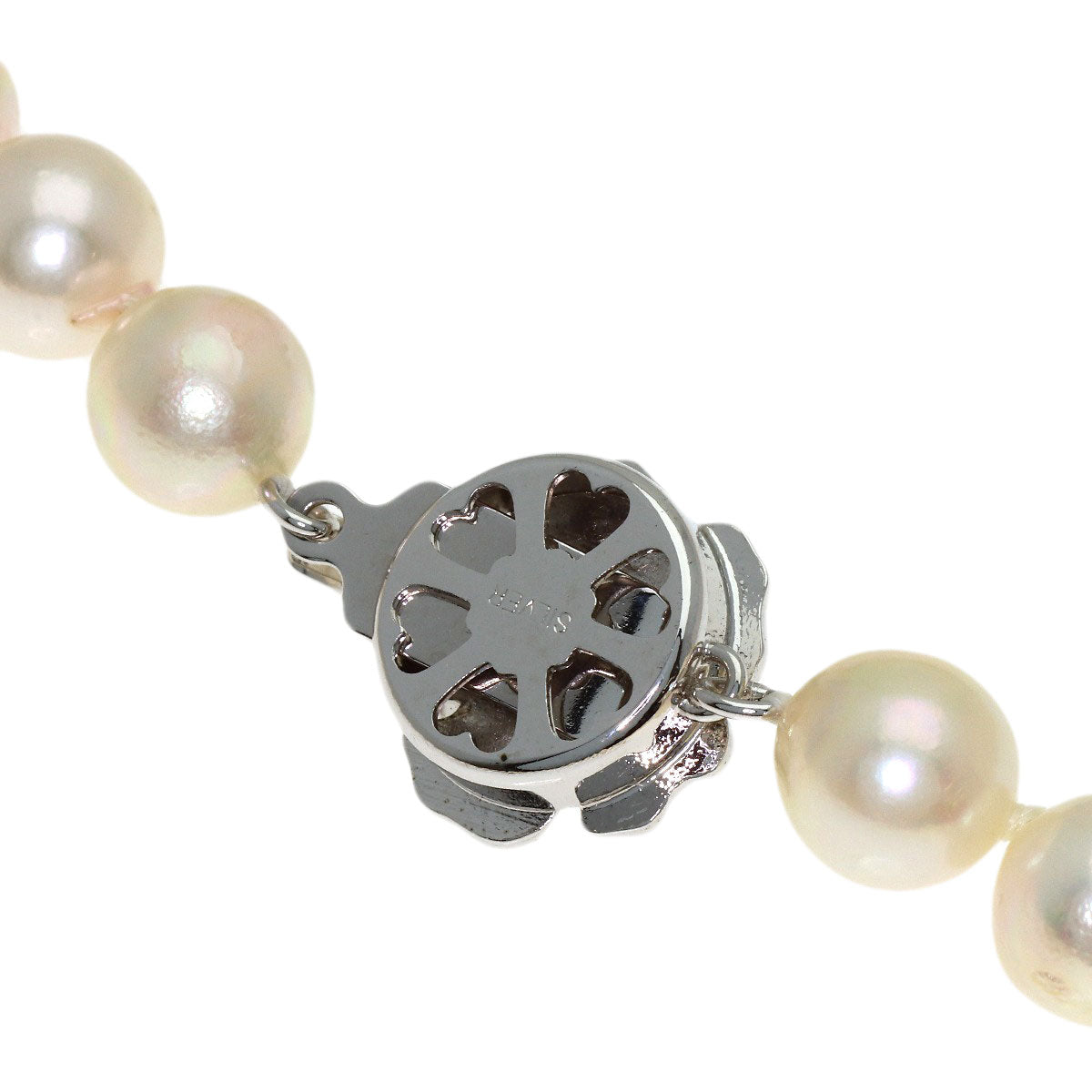 Akoya Baroque Pearl Pearl Necklace Silver 40.4g　Ladies