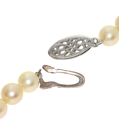 Akoya pearl Pearl Necklace Silver 25.2g　Ladies