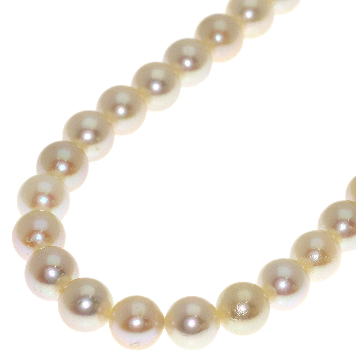 Akoya pearl Pearl Necklace Silver 32.4g　Ladies