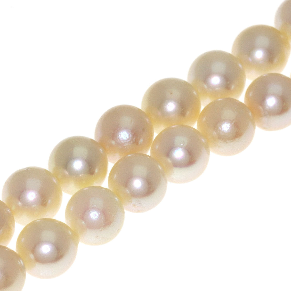 Akoya pearl Pearl Necklace Silver 32.4g　Ladies