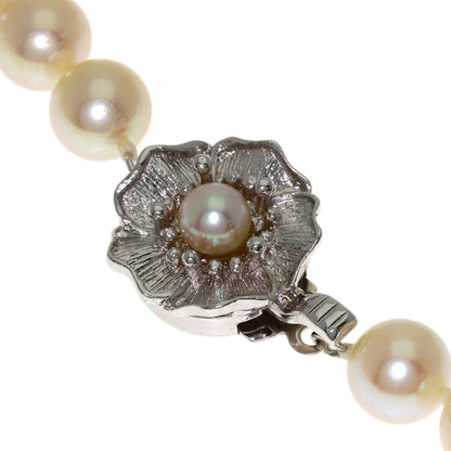 Akoya pearl Pearl Necklace Silver 32.4g　Ladies