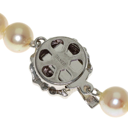 Akoya pearl Pearl Necklace Silver 32.4g　Ladies