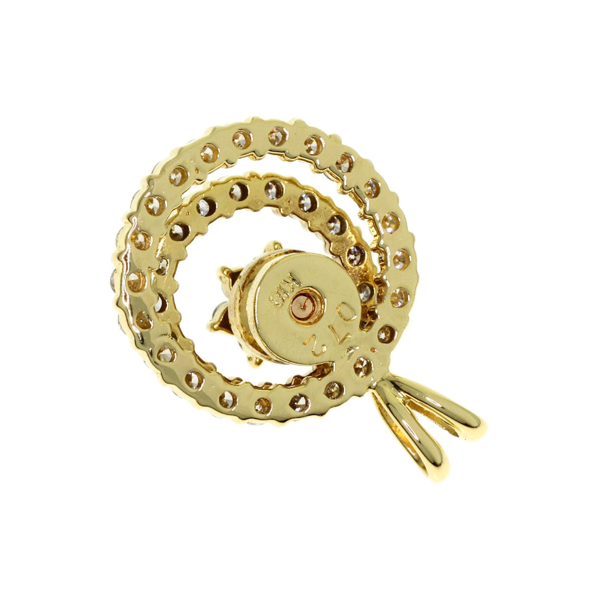 0.72ct Diamond Pendant top K18 Yellow Gold 2.78g　Ladies