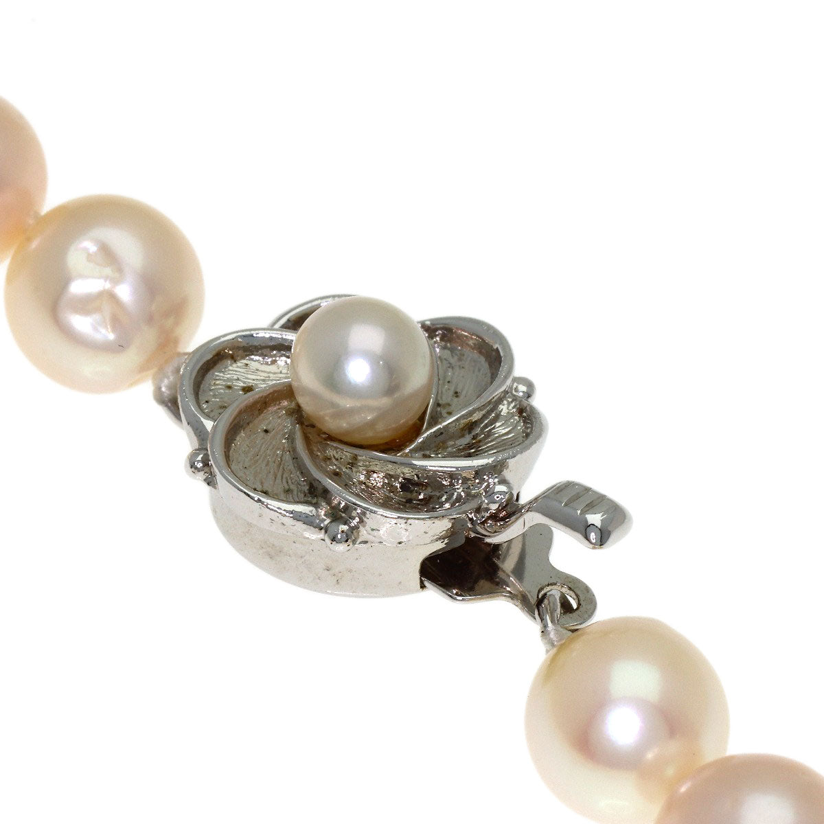 Akoya pearl Pearl Necklace Silver 38g　Ladies