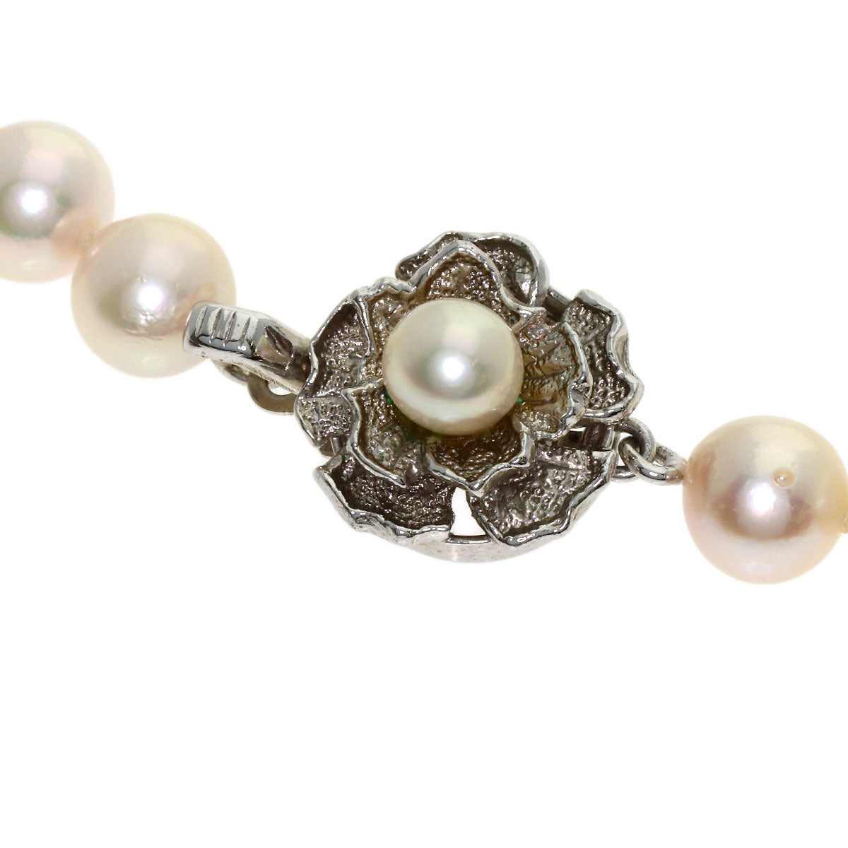 Akoya pearl Pearl Necklace Silver 32.7g　Ladies