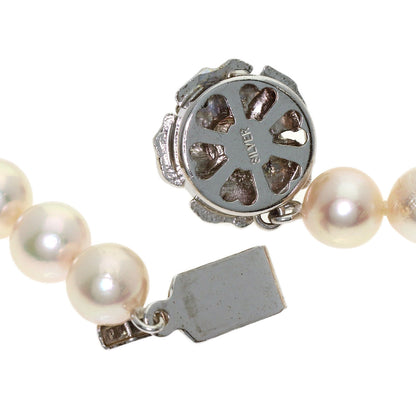 Akoya pearl Pearl Necklace Silver 32.7g　Ladies