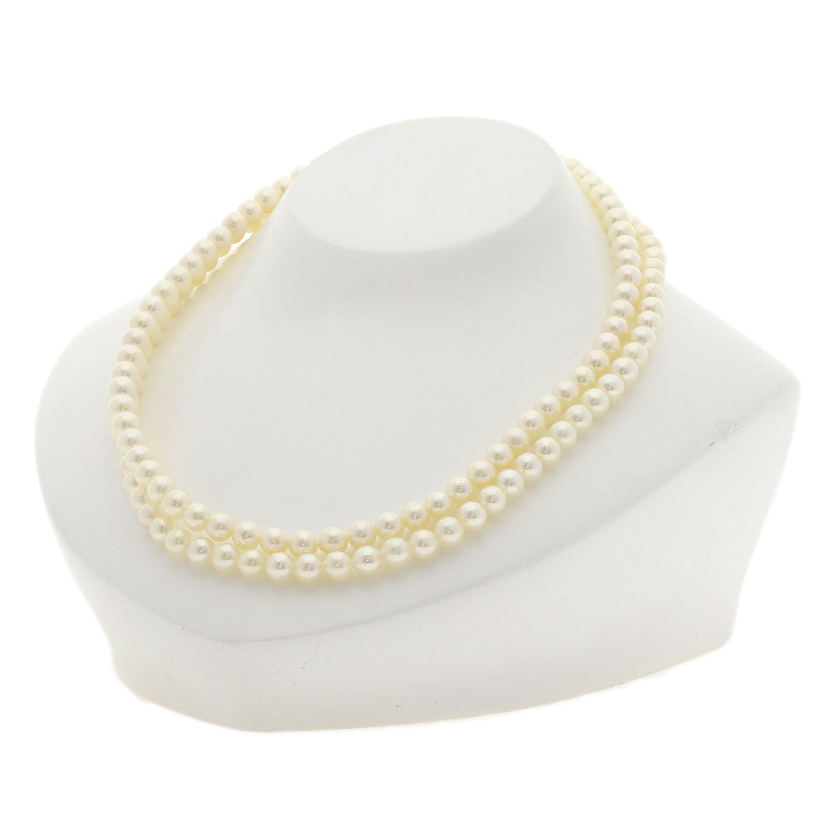 Akoya Pearl Pearl 2 series Necklace Silver 48.5g　Ladies