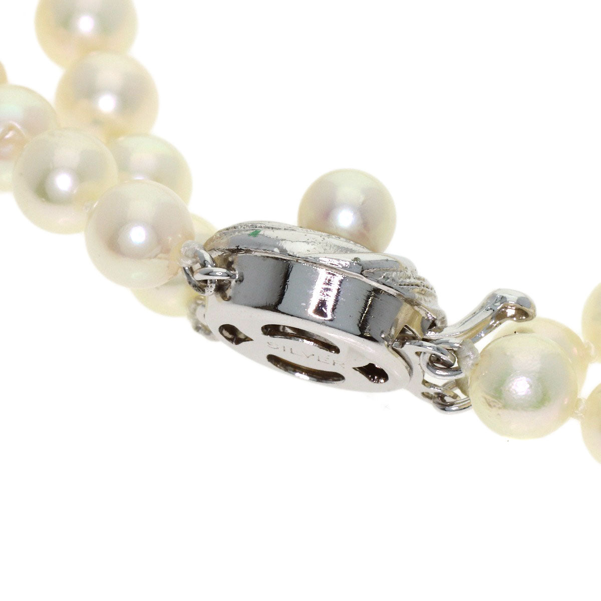 Akoya Pearl Pearl 2 series Necklace Silver 48.5g　Ladies