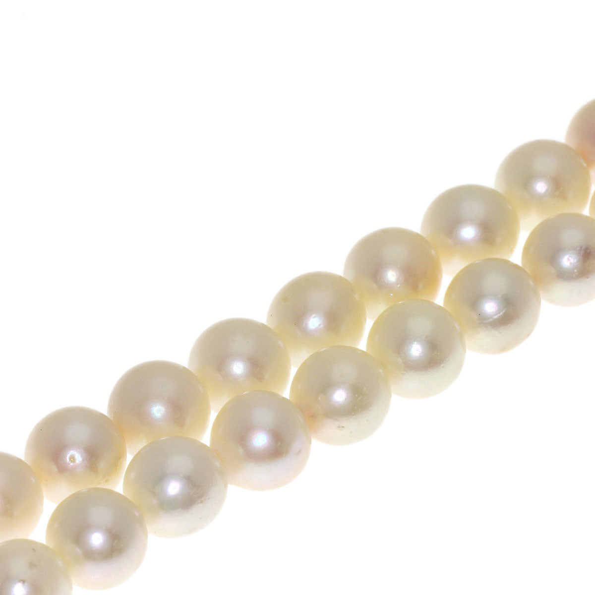 Akoya pearl Pearl Necklace Silver 30.6g　Ladies