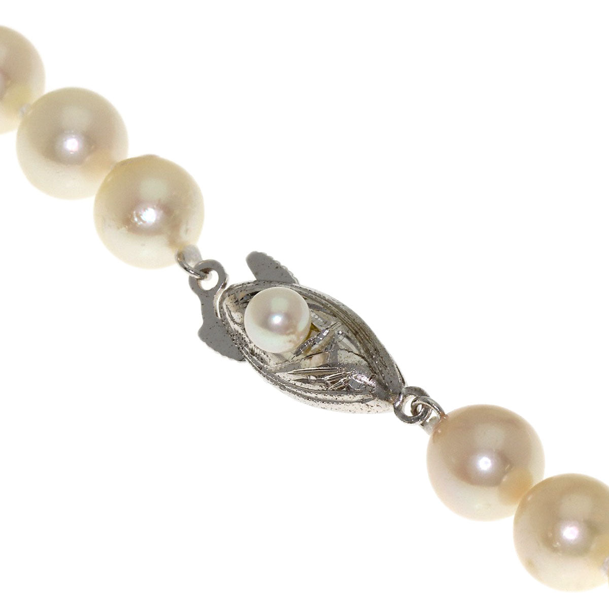 Akoya pearl Pearl Necklace Silver 30.6g　Ladies