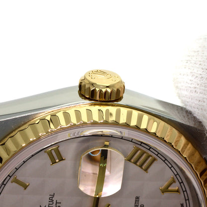 ROLEX Datejust Pyramid Roman Watches 16233 Stainless Steel/SSxK18YG mens