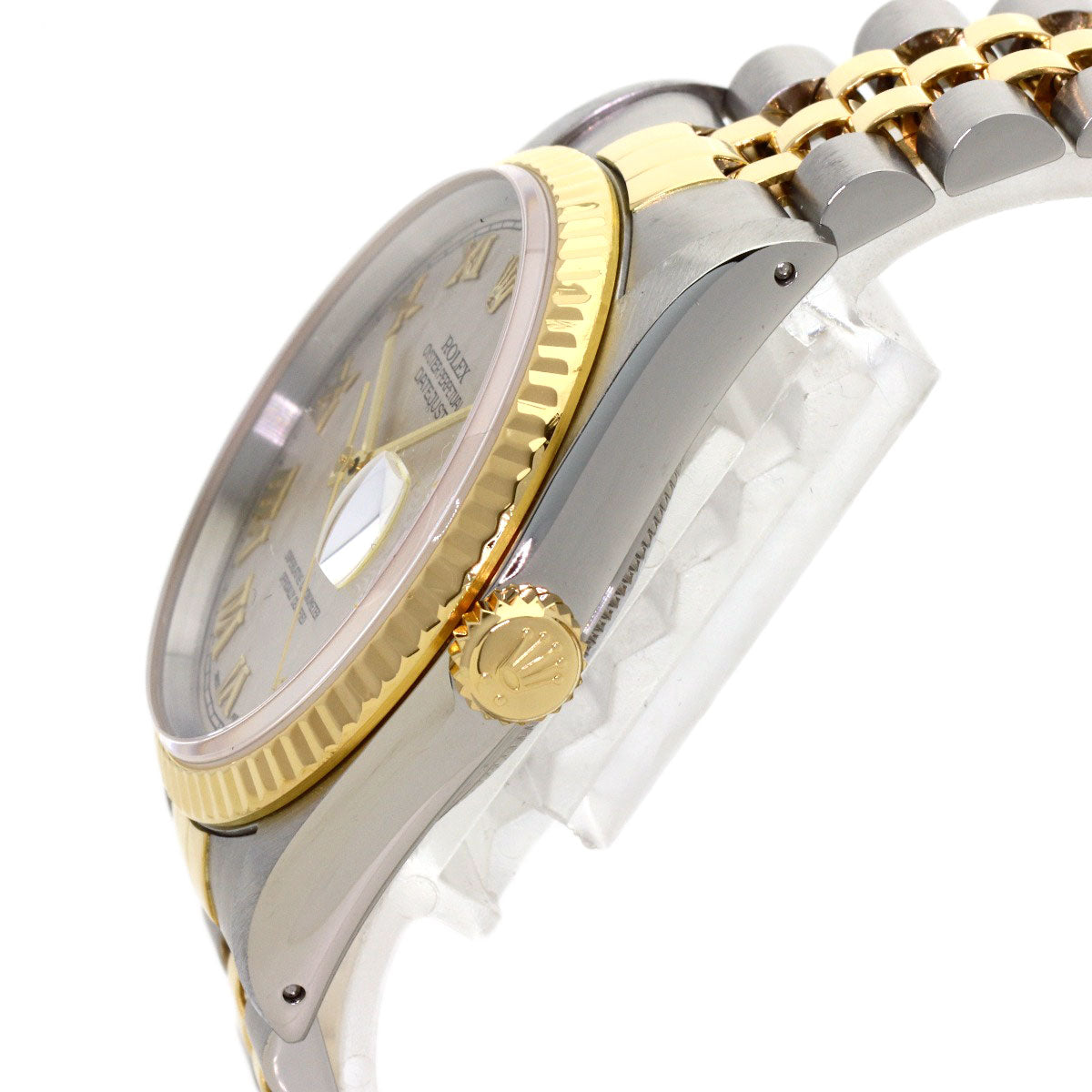 ROLEX Datejust Pyramid Roman Watches 16233 Stainless Steel/SSxK18YG mens