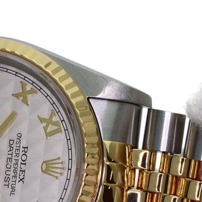 ROLEX Datejust Pyramid Roman Watches 16233 Stainless Steel/SSxK18YG mens