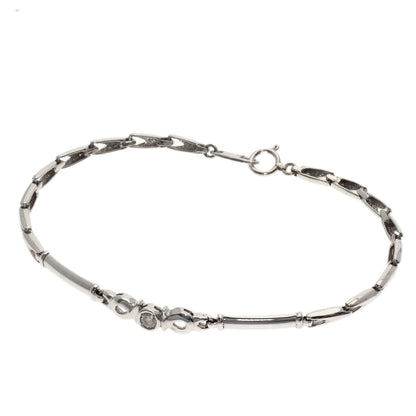 0.1ct Diamond Bracelet Platinum PT850 8.8g　Ladies