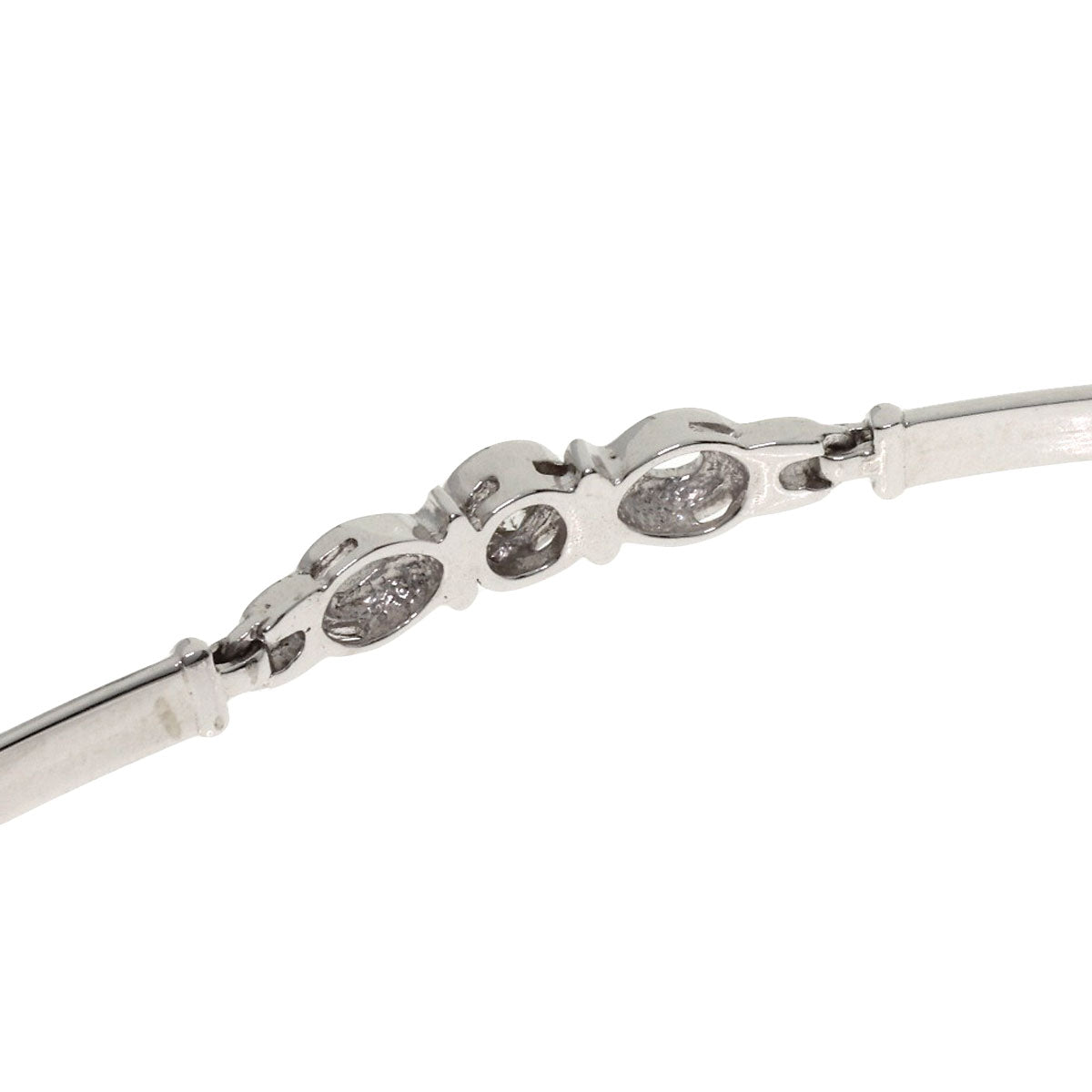 0.1ct Diamond Bracelet Platinum PT850 8.8g　Ladies