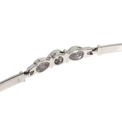 0.1ct Diamond Bracelet Platinum PT850 8.8g　Ladies