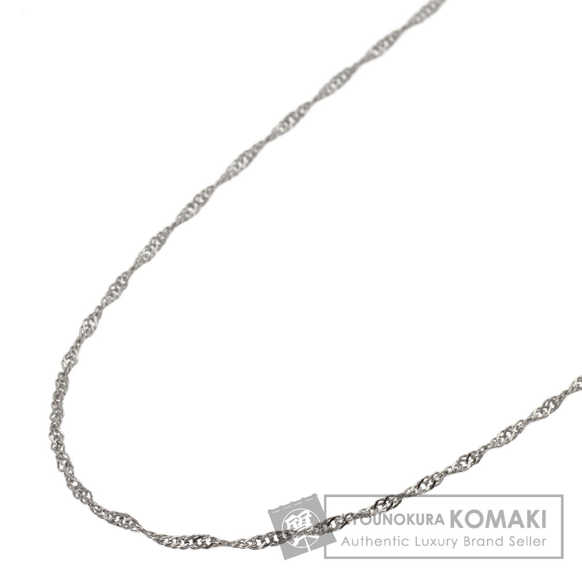 Screw Chain 17.3" Necklace Platinum PT850 1.8g　Ladies