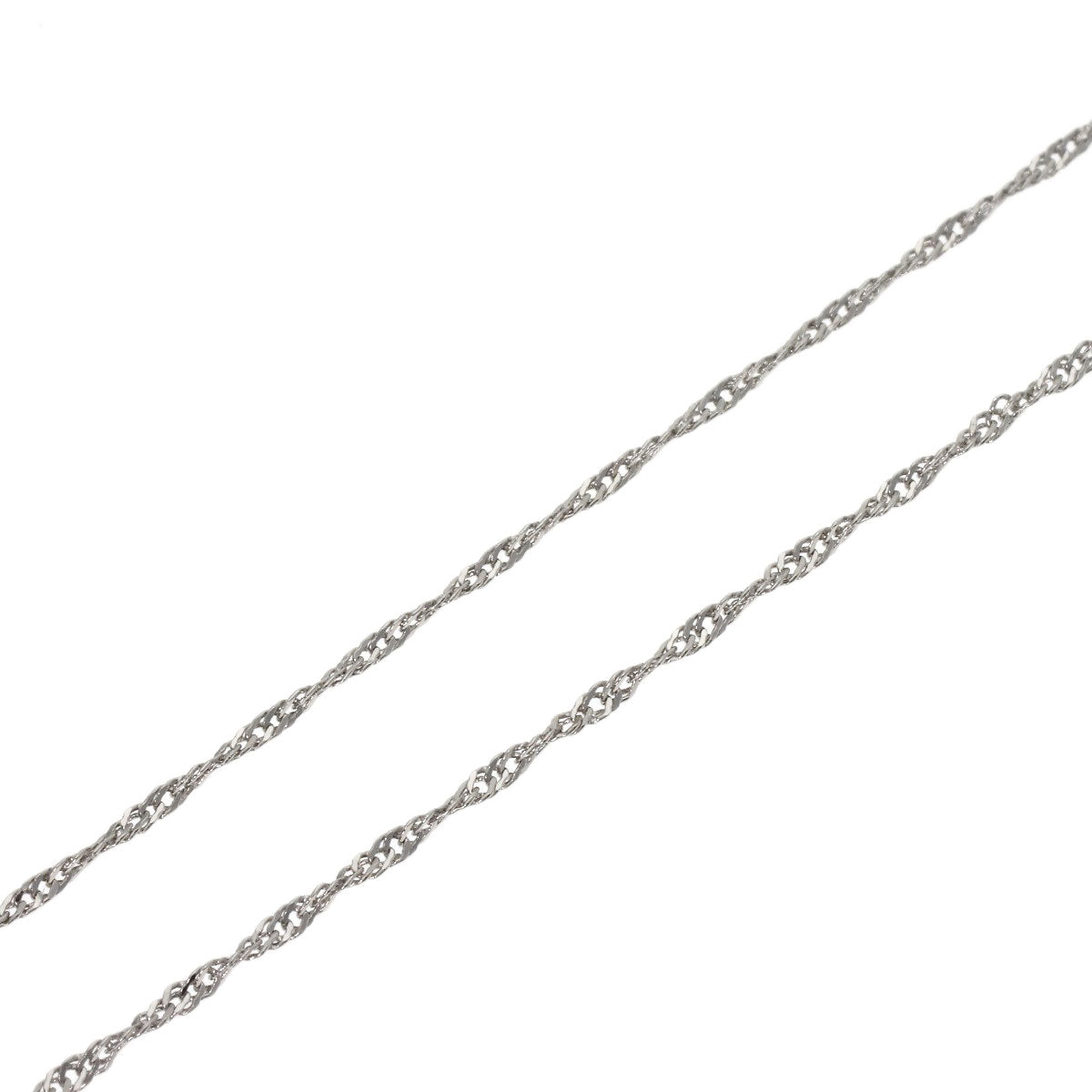Screw Chain 17.3" Necklace Platinum PT850 1.8g　Ladies