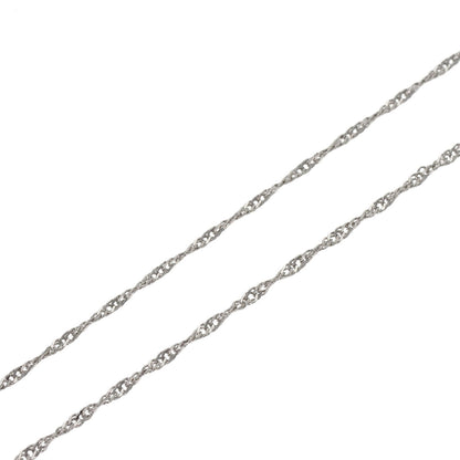 Screw Chain 17.3" Necklace Platinum PT850 1.8g　Ladies