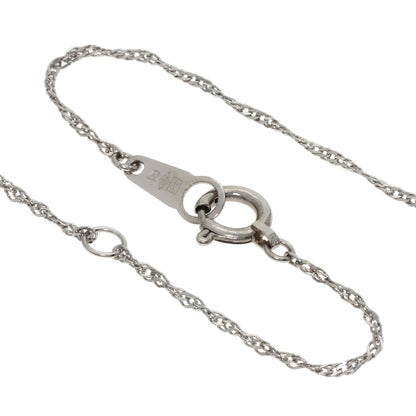Screw Chain 17.3" Necklace Platinum PT850 1.8g　Ladies