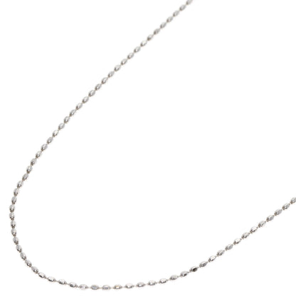 Chain 15.7" Necklace K18 White Gold 1.2g　Ladies