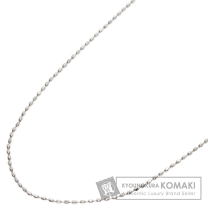 Chain 15.7" Necklace K18 White Gold 1.2g　Ladies