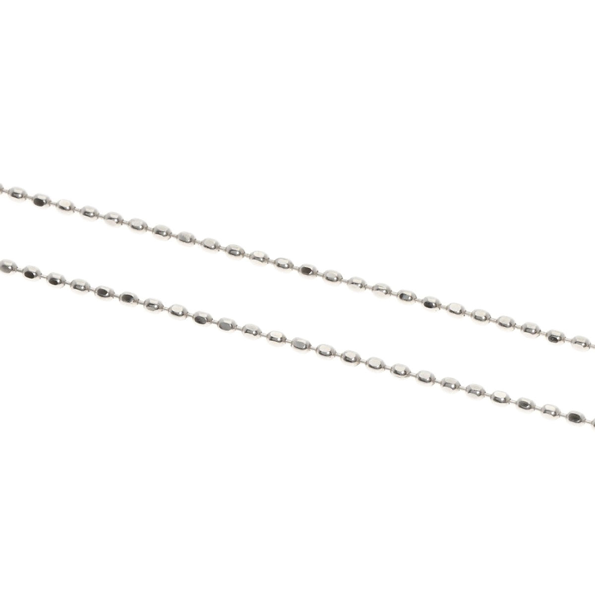 Chain 15.7" Necklace K18 White Gold 1.2g　Ladies