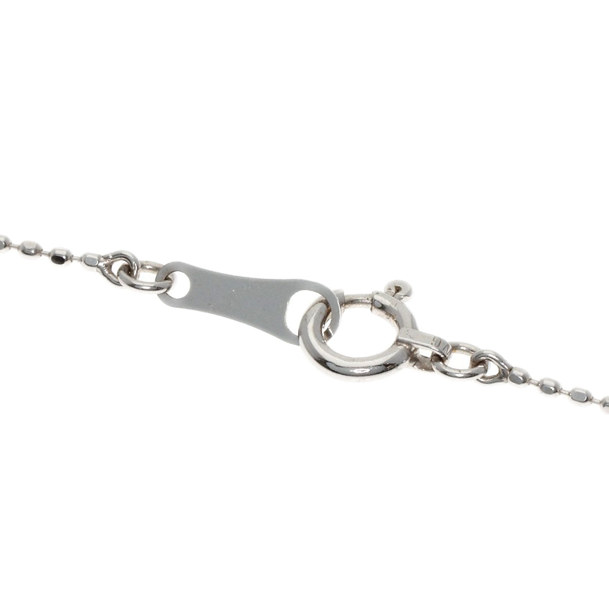 Chain 15.7" Necklace K18 White Gold 1.2g　Ladies