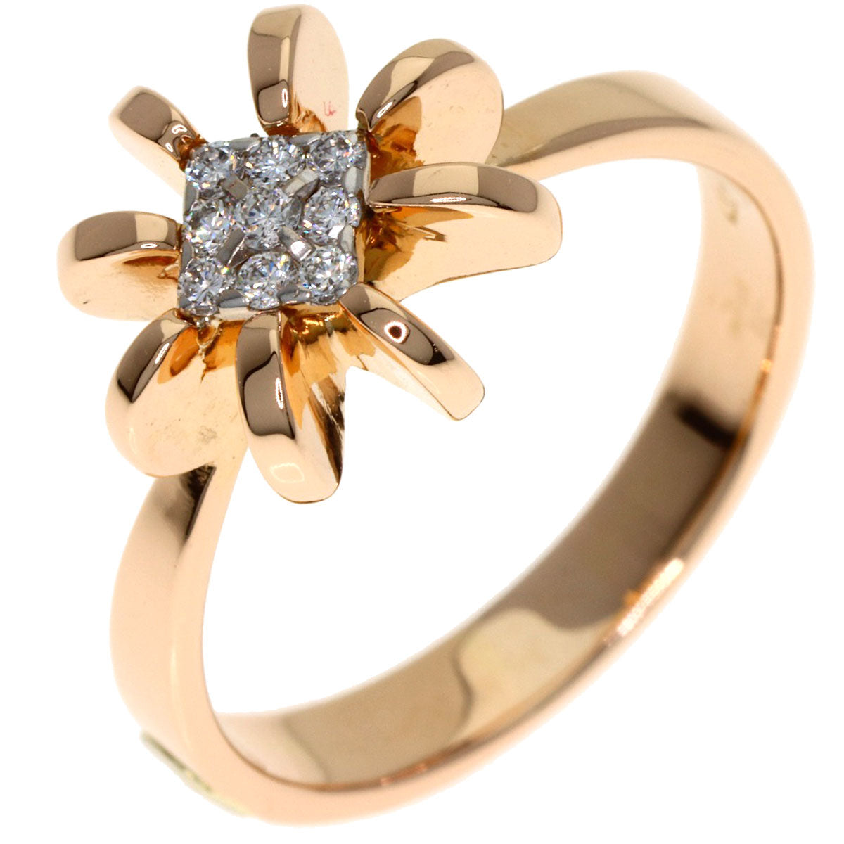 Diamond Ring K18 Pink Gold 5g　Ladies