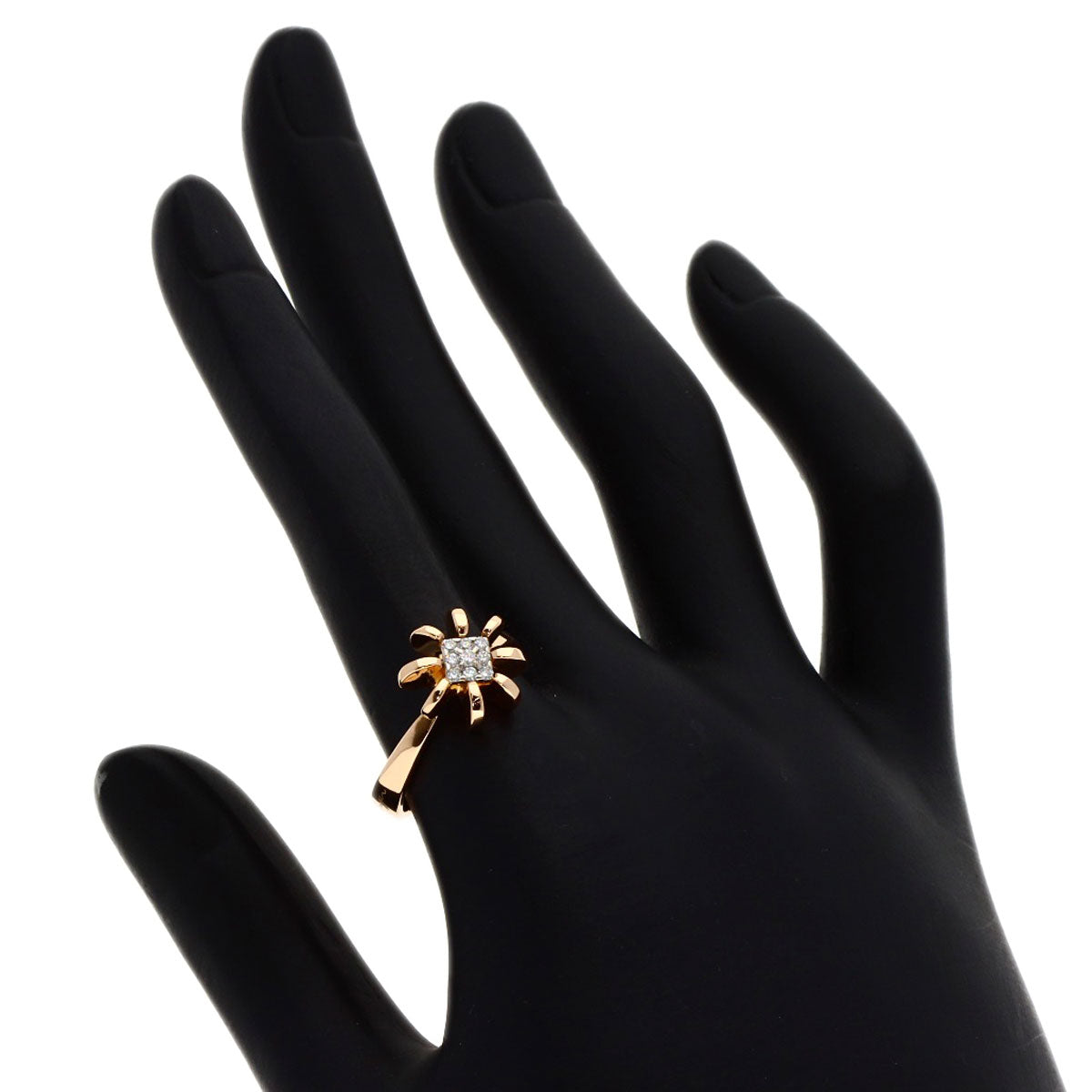 Diamond Ring K18 Pink Gold 5g　Ladies
