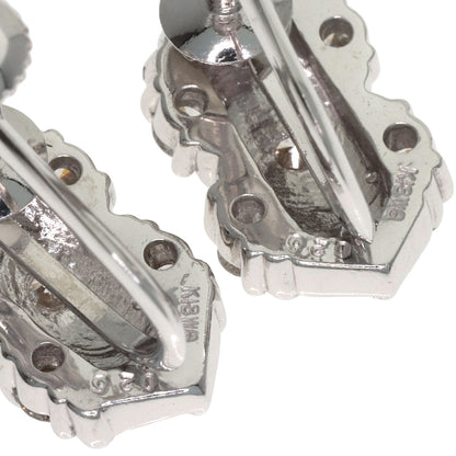 0.25ct Diamond Earring K18 White Gold 4g　Ladies