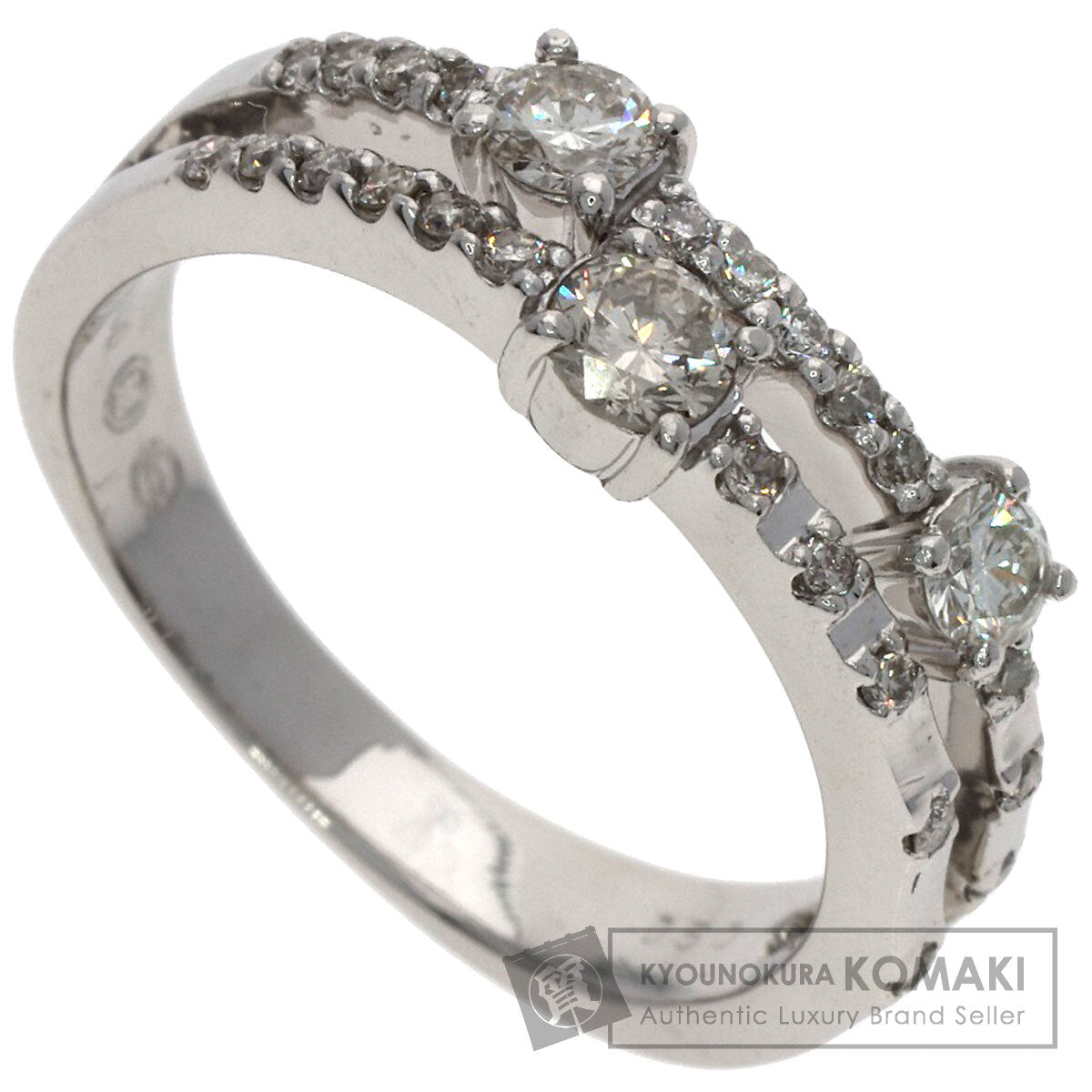 0.5ct Diamond Ring Platinum PT900 5.1g　Ladies