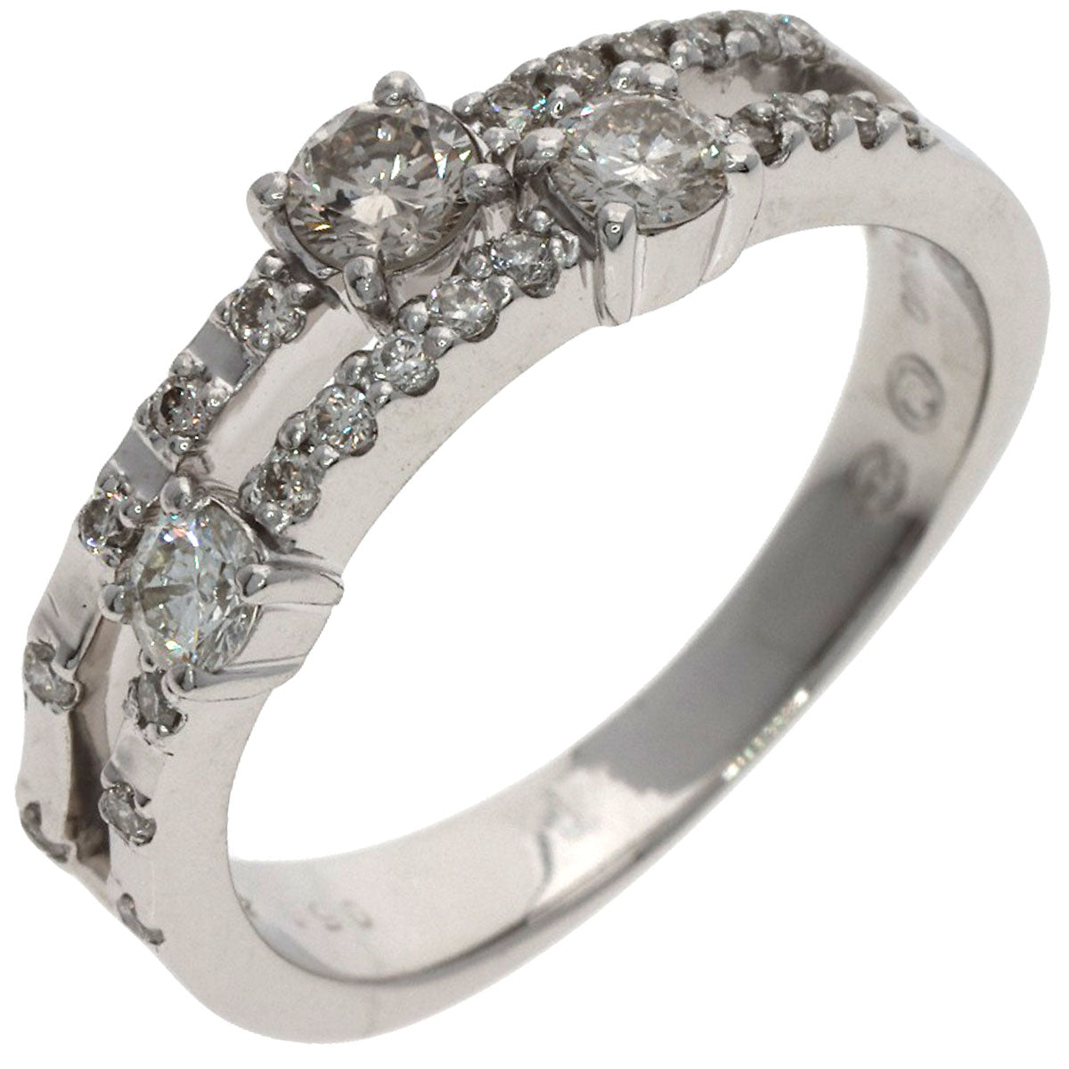 0.5ct Diamond Ring Platinum PT900 5.1g　Ladies